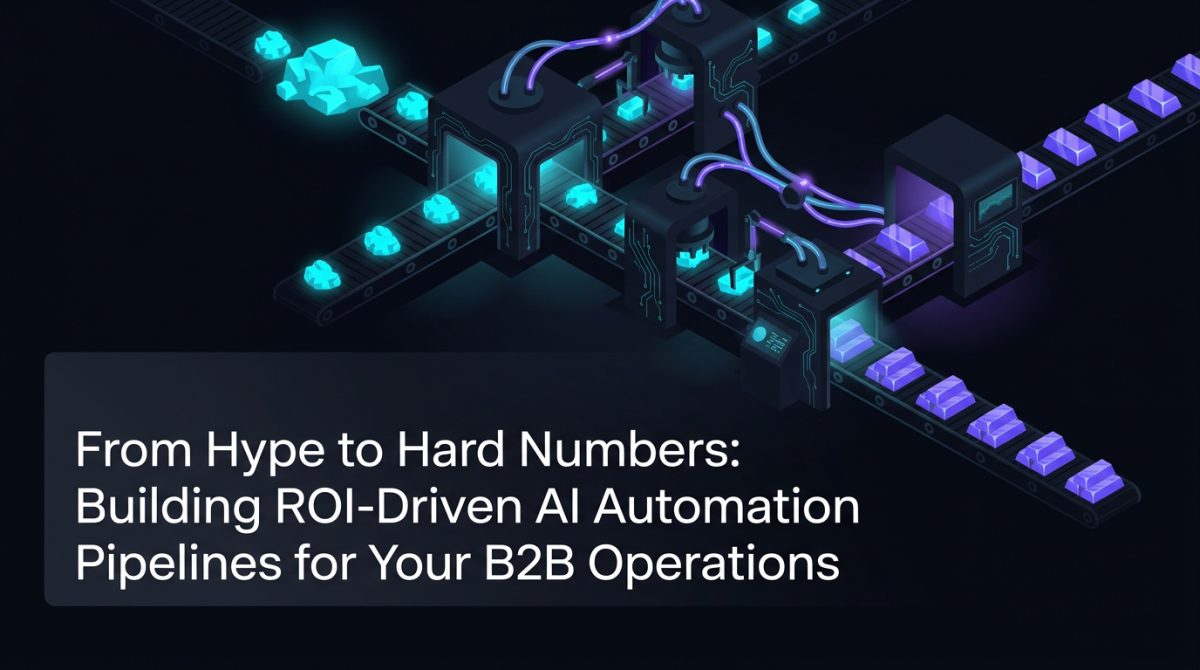 From Hype to Hard Numbers: Building ROI-Driven AI Automation Pipelines for Your B2B Operations