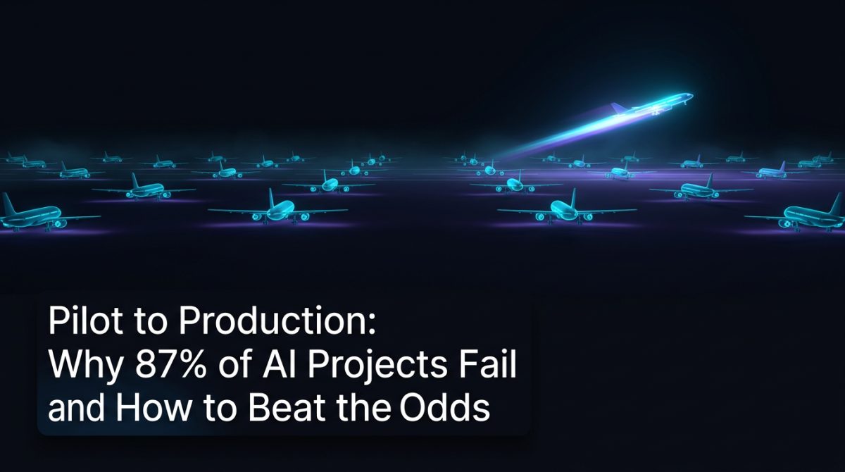 Pilot to Production: Why 87% of AI Projects Fail and How to Beat the Odds