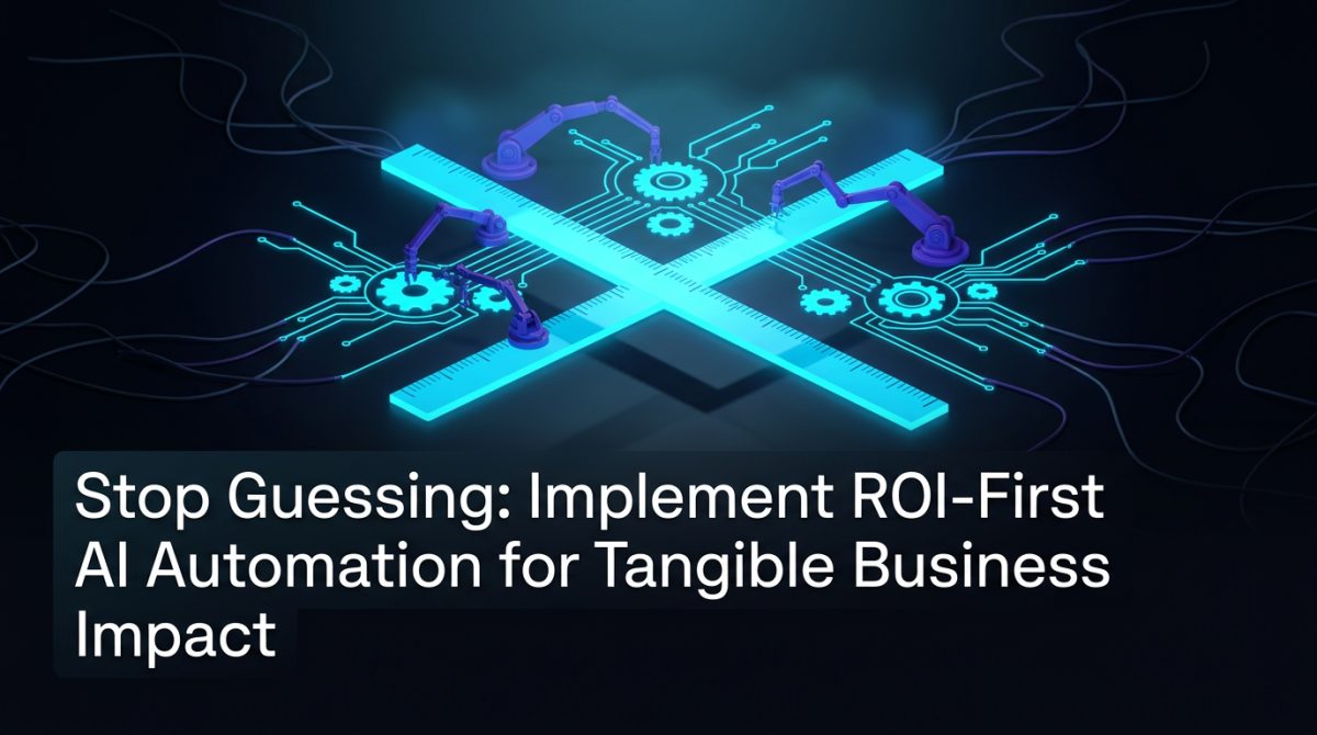 Stop Guessing: Implement ROI-First AI Automation for Tangible Business Impact